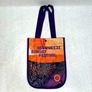 LULULEMON Small Seawheeze Sunset Festival Reusable Shopping Tote Bag